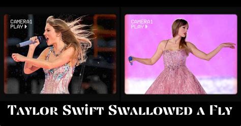Taylor swift swallowed a fly